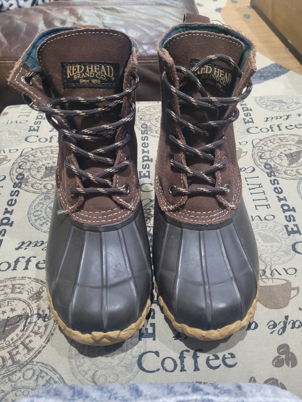 RedHead Women's Brown Lace-Up Duck Boots